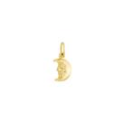 Pingente Lua 12 MM Em Ouro