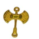 Pingente Machado de Xango - Dourado - 2,5cm - 7 unidades