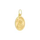 Pingente Mãe Rainha Oval Ouro Amarelo 18 Kl