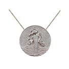 Pingente Mandala Iemanjá Banhada Rhodium Zircônia Cristais Pingente Mandala Iemanjá Banhada Rhodium Zircônia Cristais