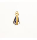 Pingente Manto Azul Aparecida Ouro Branco E Amarelo 18k 750 Pingente Manto Azul Aparecida Ouro Branco E Amarelo 18k 750