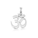 Pingente Mantra Om, Prata 925