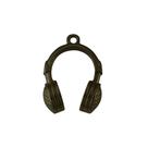 Pingente Masculino Fone De Ouvido Preto