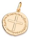Pingente Medalha Duas Cruzes Formato Disform 542769 Pingente Medalha Duas Cruzes Formato Disform 542769