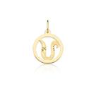 Pingente Medalha Letra U Ouro 18k Puro Pingente Medalha Letra U Ouro 18k Puro