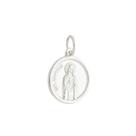 Pingente Medalha Santa Edwiges Prata 925 Kl