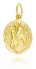 Pingente Medalha São Bento Delicada Ouro Amarelo 18 Kl