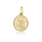 Pingente Medalha São Miguel Arcanjo Ouro Amarelo 18 Kl