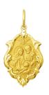 Pingente Medio Modelo Trabalhado Ornato 1.8cm Santos Ouro 18k ( 47 Santos ) K130