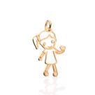 Pingente menina banhado a ouro 541304 Rommanel