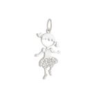 Pingente Menina Bolerinho Prata 925 Kl Modelo 02