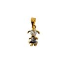 Pingente menina corpo triângulo banhado a ouro Pingente menina corpo triângulo banhado a ouro