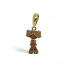 Pingente Menina Estilizada Prata ou Banhado em Ouro WG