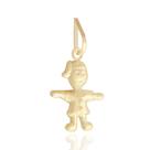 Pingente Menina Filha Em Ouro 18k Pequeno Mini Pingente Menina Filha Em Ouro 18k Pequeno Mini