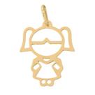 Pingente Menina Filha Ouro 18k