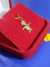 Pingente Menina Ouro 18 Kilates Peso 0.30 Gramas 18mm