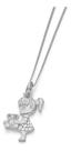 Pingente Menina Urso Folheado Ouro Rommanel 140764