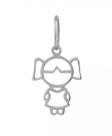 Pingente Menina Vazado 1cm