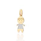 Pingente Menino Banhado A Ouro com Rhodium Rommanel 542956