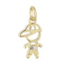 Pingente menino com strass Pingente menino com strass