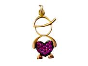 Pingente Menino com Zircônias Ouro 18k Ishizaki - 0.67