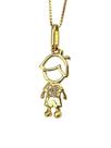 Pingente Menino Ouro 18K Zircônias - 2.31