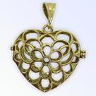 Pingente Metal Relicário De Coração Médio Vazado Dourado Pingente Metal Relicário De Coração Médio Vazado Dourado
