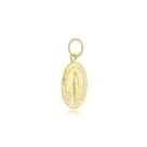 Pingente Milagrosa Nossa Senhora Das Graças Oval Ouro 18 Kl