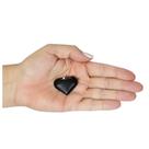 PINGENTE MINI CORAÇÃO OBSIDIANA - (1,5 a 3)cm