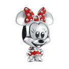Pingente Mini Disney Mickey Minnie Em Prata 925 Para Colar Ou Pulseira DIY Presente De Festa