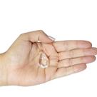 PINGENTE MINI GOTA CRISTAL - (2,5 a 3,5)cm - BANHO DE OURO