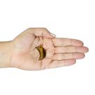 PINGENTE MINI LUA OLHO DE TIGRE - (2,5 a 4)cm - BANHO DE OURO
