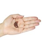 PINGENTE MINI LUA QUARTZO VERMELHO - (2,5 a 4)cm - BANHO DE OURO
