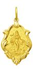 Pingente Mini Modelo Trabalhado Ornato 1cm Santos Ouro 18k ( 47 Santos )