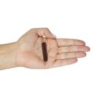 PINGENTE MINI PONTA QUARTZO VERMELHO - (3 a 5)cm - BANHO DE OURO