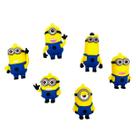 Pingente Minions 66mm Emborrachado 3un Diversos 96g