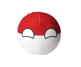 Pingente nacional de 9 cm de boneca de pelúcia Polandball Football Flag
