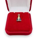 Pingente Nossa Senhora Aparecida Em Ouro 18k Santa Com Pedras Zircônias Pingente Nossa Senhora Aparecida Em Ouro 18k Santa Com Pedras Zircônias