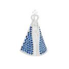 Pingente Nossa Senhora Aparecida Prata 925 2,2cm x 2,8cm