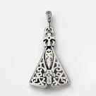 Pingente Nossa Senhora Aparecida Prata 925 Com Zircônias