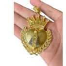 Pingente Nossa Senhora Coração - Banhado a ouro 18k