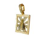 Pingente Nossa Senhora Cravejada P - Banhado a ouro 18k