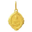 Pingente Nossa Senhora Das Graças Ouro 18K Oval Bordada k110 Pingente Nossa Senhora Das Graças Ouro 18K Oval Bordada k110
