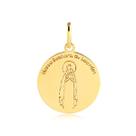 Pingente Nossa Senhora De Lourdes Fé Folheado A Ouro 18k Pingente Nossa Senhora De Lourdes Fé Folheado A Ouro 18k