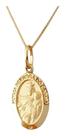 Pingente nossa senhora do carmo em ouro 18k/750 - (cod7y)