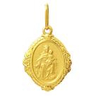 Pingente Nossa Senhora Do Carmo Ouro 18K Oval Bordada k110 Pingente Nossa Senhora Do Carmo Ouro 18K Oval Bordada k110