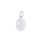 Pingente Nossa Senhora Do Carmo Oval Prata 925 Kl