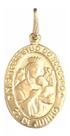 PINGENTE NOSSA SENHORA PERPÉTUO DO SOCORRO EM OURO 18K (cod7y)