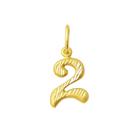 Pingente Numero de 0 Ao 9 em Ouro 18 K Dpn 040