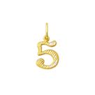 Pingente Numero de 0 Ao 9 em Ouro 18 K Dpn 040